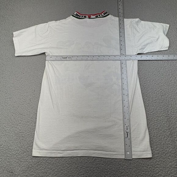 Vintage‎ Brazil Shirt Mens Medium White Soccer USA 96 Olympics Blokecore Atlanta - Picture 6 of 10